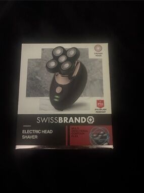 SwissBrand Electric Head Shaver in Black and Rose Gold